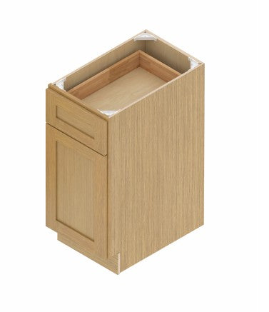 B15: Oak Shaker Standard Base Cabinet 1D