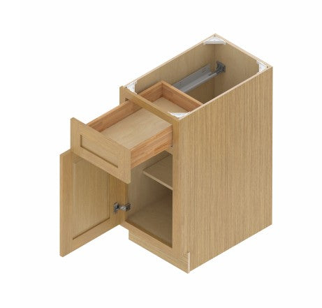 B15: Oak Shaker Standard Base Cabinet 1D