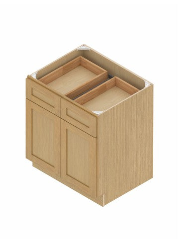 B33: Oak Shaker 33" 2 Doors