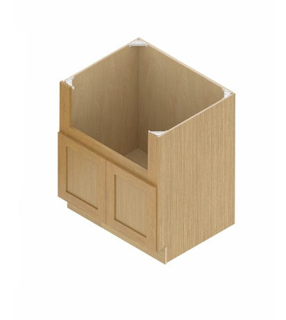 FSB36: Oak Shaker Farm Sink Base 36"W*24"D*34-1/2"H-2D