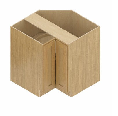 LSB3309: Oak Shaker 33" 2 Doors Laze Susan Base Cabinet
