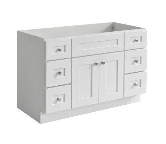 VSBC48: Vanity Side Drawer Base Cabinet Single Basin 48"W*21D*34-1/2"H-2D-6DRA