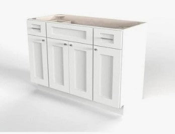 VSDB48: Vanity Side Drawer Base Cabinet Single Basin 48"W*21D*34-1/2"H-4D-2DRA