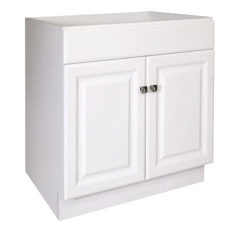 B27: White Shaker Standard Base Cabinet 2D 1DRA