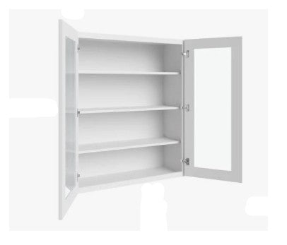 W2740/GD: Wall 27"W*40"H*12"D-2D-3S/ Glass Door
