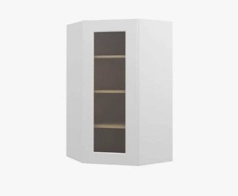 WDC2440/GD: Wall Diagonal Cabinet 24"W*40"H*24"D-1D-3S/Glass Door