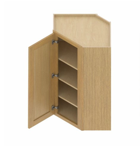 WDC2440/2442: Oak Shaker Wall Diagonal Cabinet 24"W*40"H*24"D-1D-3S