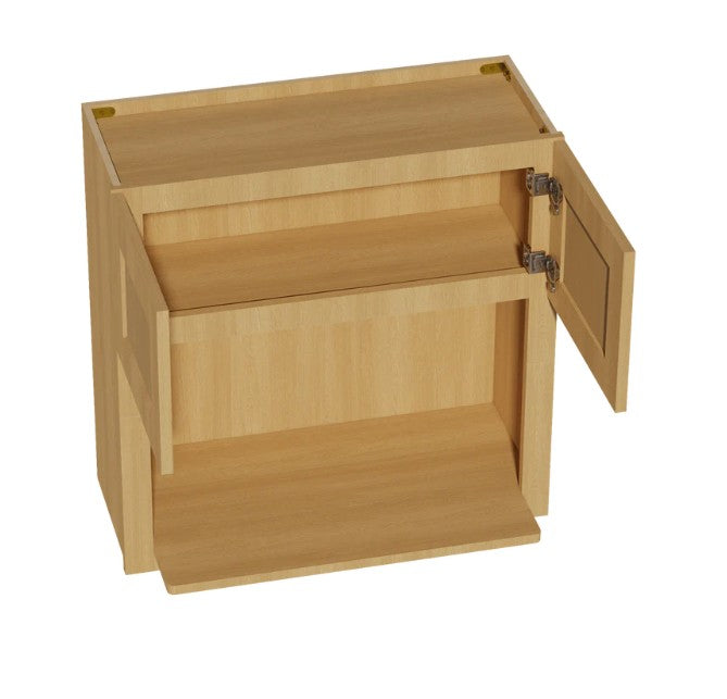 WMC303012: Oak Shaker Wall Microwave 30"W*30"H*12"D