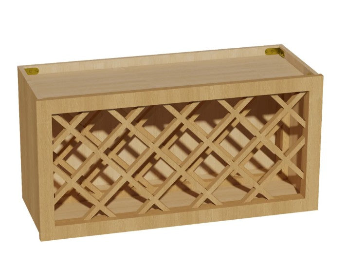 WR3015: Oak Shake Wine Rack 30"W*15"H*12"D