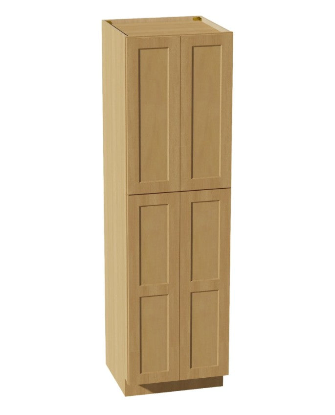WP249024: Oak Shaker Pantry 24"W*90"H*24"D-4D-5S