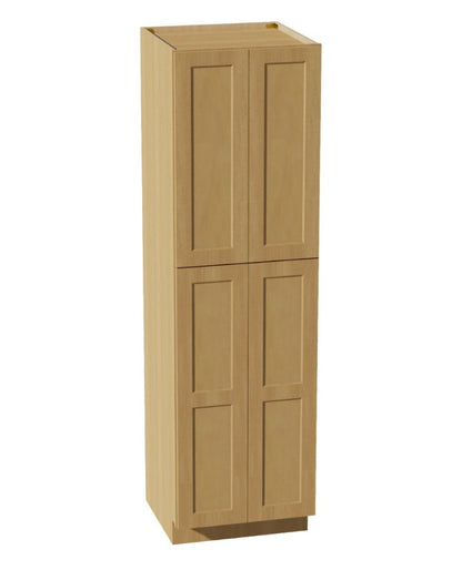 WP249024: Oak Shaker Pantry 24"W*90"H*24"D-4D-5S