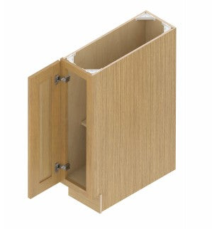 B09FHD*: Oak Shaker Standard Base Cabinet 1D