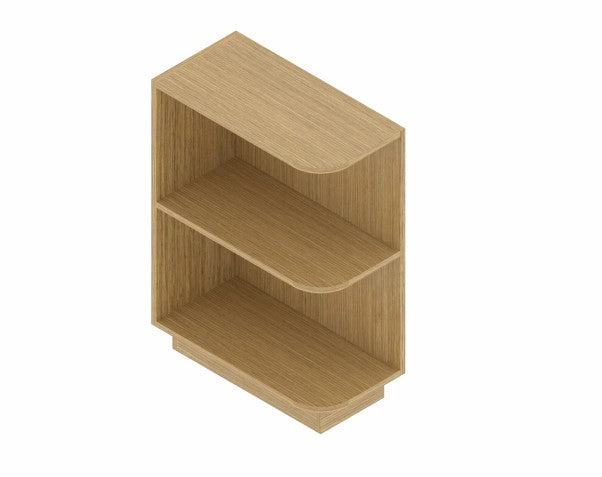 BES1230K: Oak Shaker Base End Shelf Cabinet 12"W*24"D*34-1/2"H