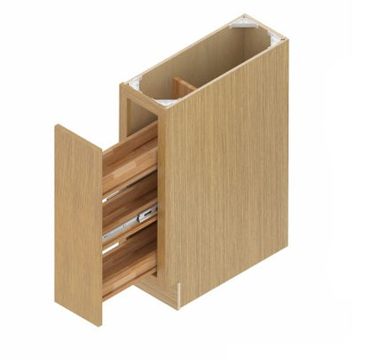 BSR06: Oak Shaker Base Spice Pull Out 6"W*24"D*34-1/2"H