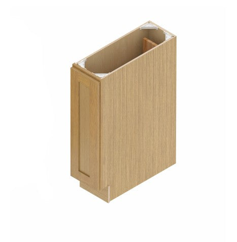 BSR09: Oak Shaker Base Spice Pull Out 9"W*24"D*34-1/2"H