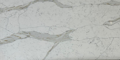 Close-up of a marble-like surface with gray and white patterns