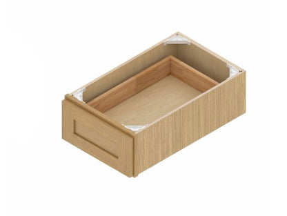 KD24/30: Oak Shaker Vanity Knee Drawer 24"W*21"H*6"D