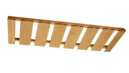 SGH36: Oak Shaker Steam Glass Holder 36"W