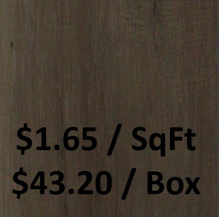 SPC6502: Vinyl Flooring 5.0+1.5MM 26.18 SqFt/BOX     $43.20/Box      $1.65/SqFt