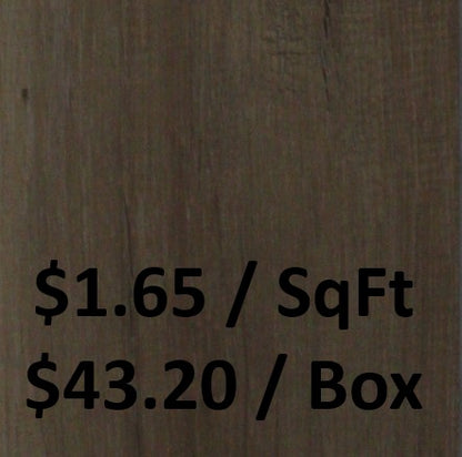 SPC6502: Vinyl Flooring 5.0+1.5MM 26.18 SqFt/BOX     $43.20/Box      $1.65/SqFt