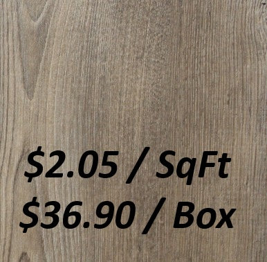 SPC8102 Vinyl Flooring 6.5+1.5MM 18.00SQFT/BOX     $36.90/Box      $2.05/SqFt