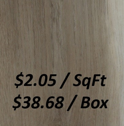 SPC8103 Vinyl Flooring 6.5+1.5MM 18.87SQFT/BOX     $38.68/Box      $2.05/SqFt