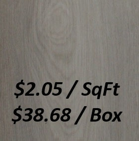 SPC8104 Vinyl Flooring 6.5+1.5MM 18.87SQFT/BOX     $38.68/Box      $2.05/SqFt
