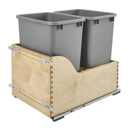 TC018-2: White Shaker Base Waste Basket 18"W*24"D*34-1/2"H
