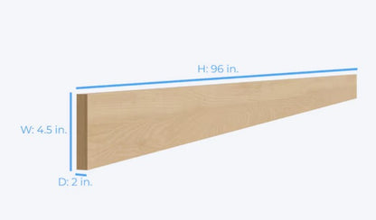 TK8: OAK Toe Kick 4"*96"*1/2