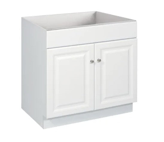 B24: White Shaker Standard Base Cabinet 2D 1 DRA