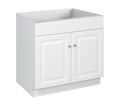 B24: White Shaker Standard Base Cabinet 2D 1 DRA