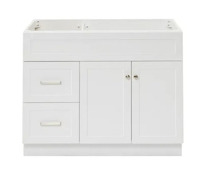 VSD42L: Vanity Sink Drawer Left 42"W*21"D*34-1/2"H-2D-2DRA 1 Header