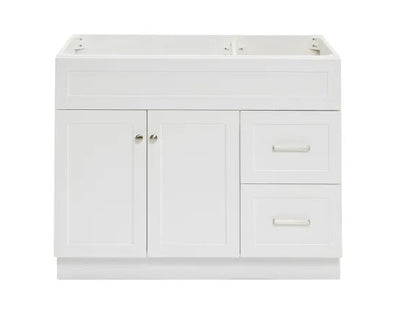 VSD42R: Vanity Sink Drawer Right 42"W*21"D*34-1/2"H-2D-2DRA 1 Header