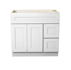 VSD42R: Vanity Sink Drawer Right 42"W*21"D*34-1/2"H-2D-2DRA 1 Header