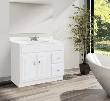VSD36R: Vanity Sink Drawer Right 36"W*21"D*34-1/2"H-2D-2DRA 1 Header