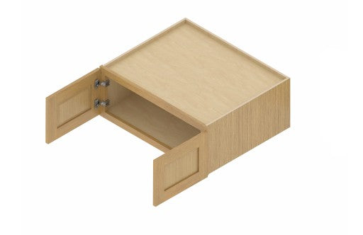 W361524: Oak Shaker Wall 36"W*15"H*24"D-2D