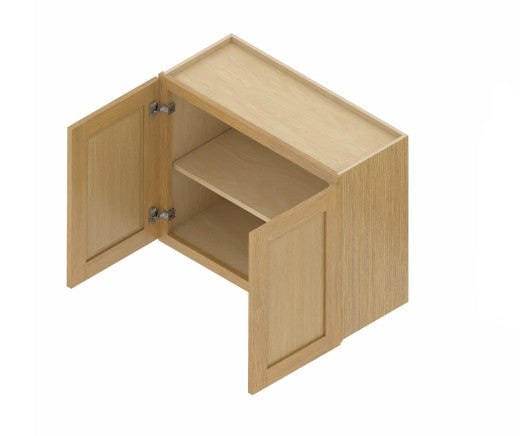 W302424: Oak Shaker Wall 30"W*24"H*24"D-2D-1S