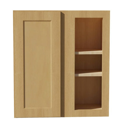 WBC2736: Oak Shaker Wall Blind Cabinets 27"W*36"H*12"D-1D-2S