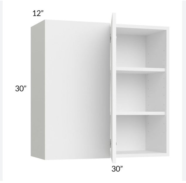 WBC3030: White Shaker Wall Blind Cabinets 30"W*30"H*12"D-1D-2S