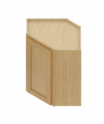WDC2430: Oak Shaker Wall Diagonal Cabinet 24"W*30"H*24"D-1D-2S