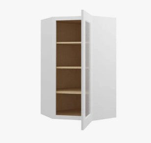 WDC2440/GD: Wall Diagonal Cabinet 24"W*40"H*24"D-1D-3S/Glass Door