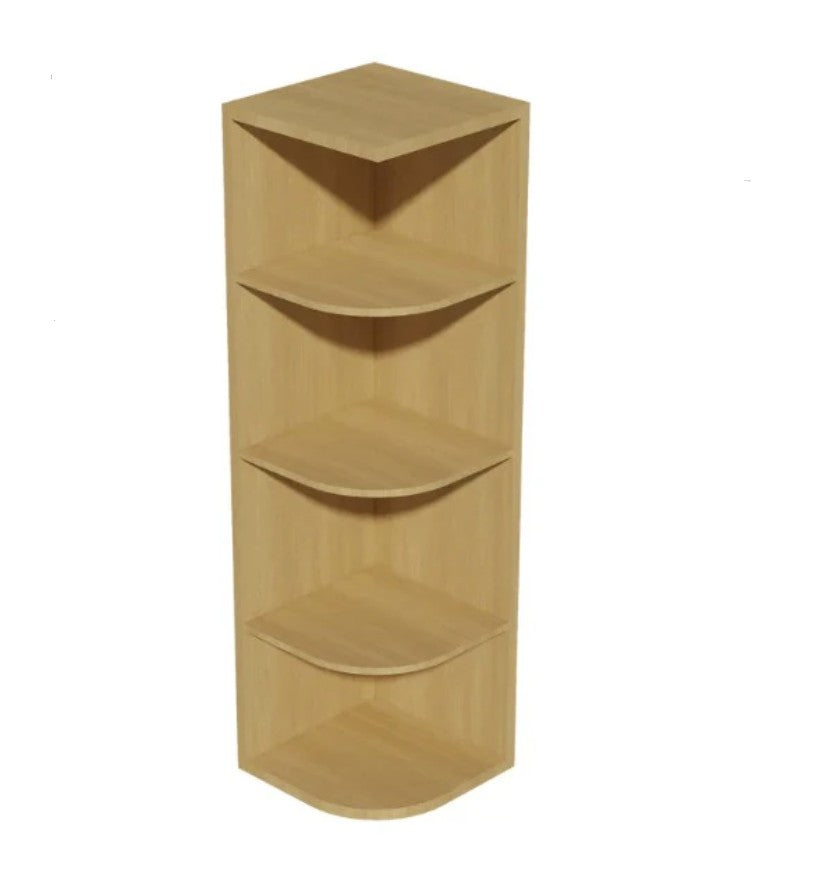 WES1240K: Oak Shaker Wall End With Open Shelf 12"W*40"H*12"D-3s