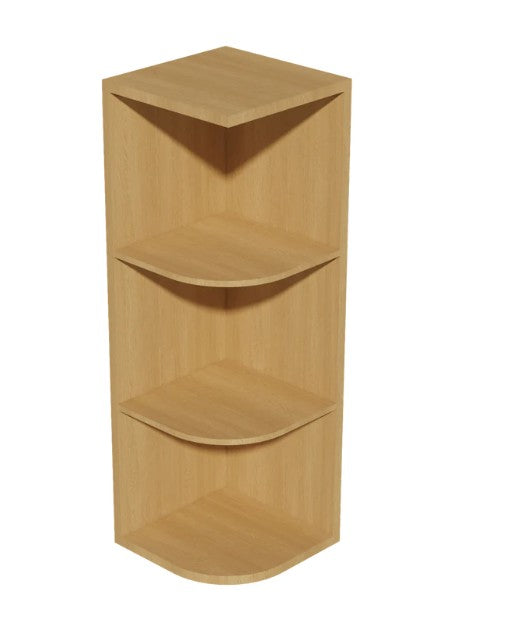 WES1236K: Oak Shaker Wall End With Open Shelf 12"W*36"H*12"D-2s