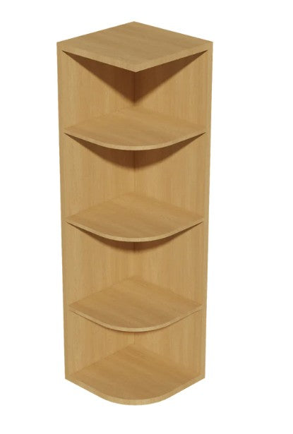 WES1240K: Oak Shaker Wall End With Open Shelf 12"W*40"H*12"D-3s