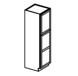 WP189424 White Shaker: Pantry 18"W*94"H*24"D-2D-5S