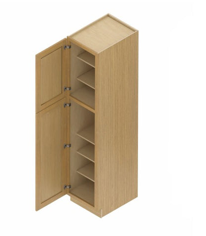 WP188424: Oak Shaker Pantry 18"W*84"H*24"D-2D-5S