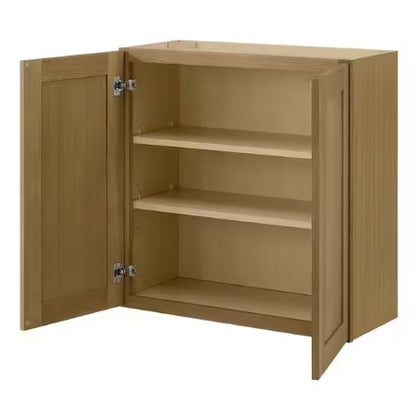 W3036:  Oak Shaker Wall 30"W*36"H*12"D-2D-2S